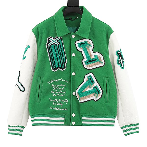 Jaqueta Louis Vuitton Varsity Green - 1A9723