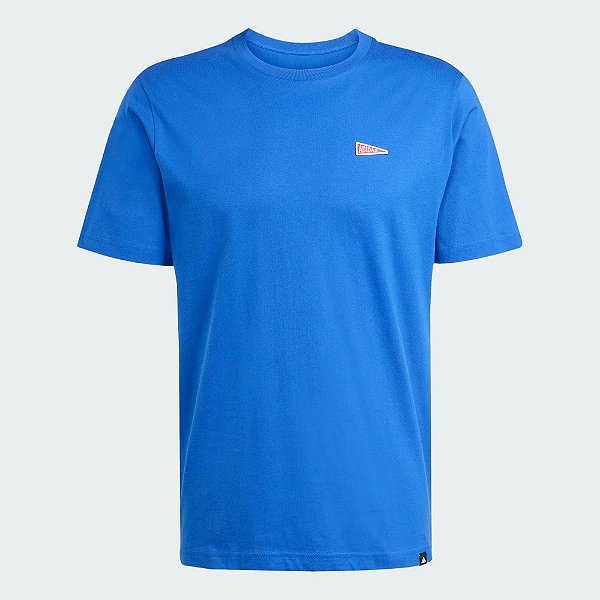 Camiseta Adidas Estampada Estampa Flâmula Masculina - Azul