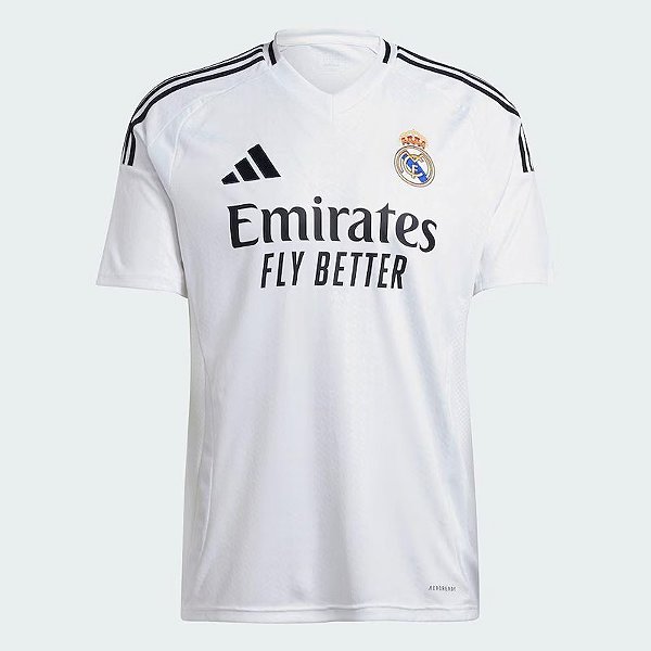 Camisa Adidas Real Madrid 24/25 I Torcedor - Branca
