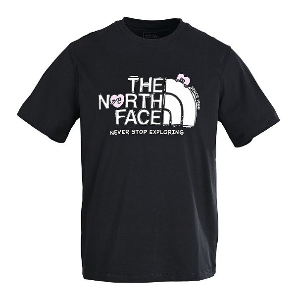 Camiseta The North Face "Never Stop Exploring" Preta Masculina