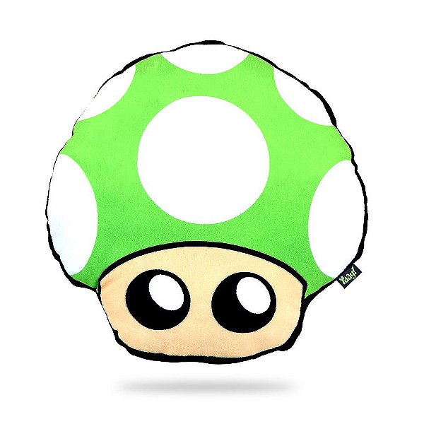 Almofada Cogumelo Verde Super Mario
