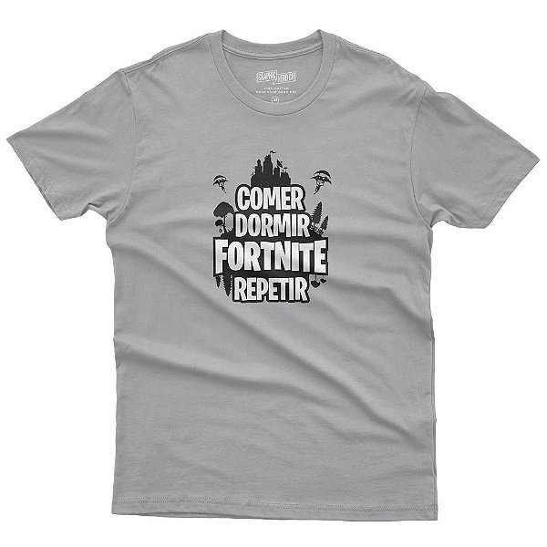 Camiseta Comer Dormir Fortnite Repetir Unissex