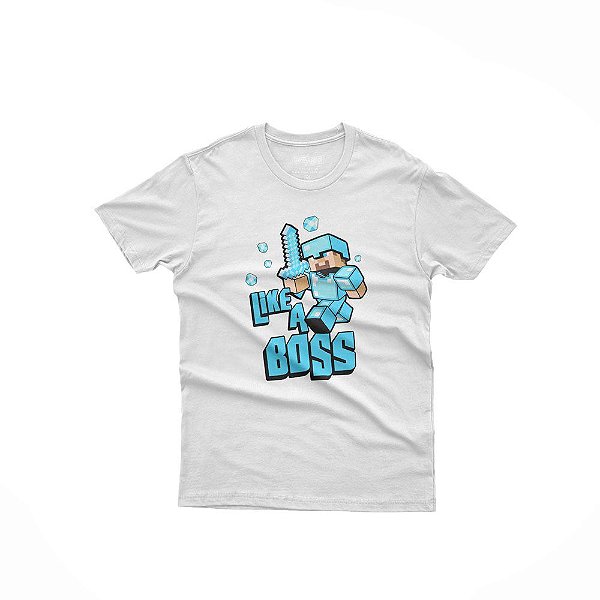Camiseta Infantil Minecraft Like a Boss