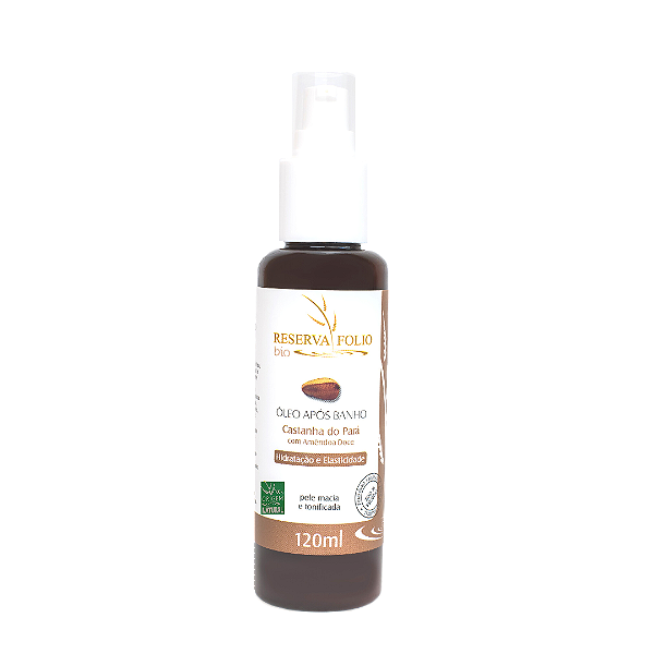 Óleo Após Banho e para Massagem Castanha do Pará com Amêndoa Doce 120ml