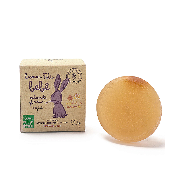 Sabonete Glicerinado Vegetal e Calêndula e Camomila 90g