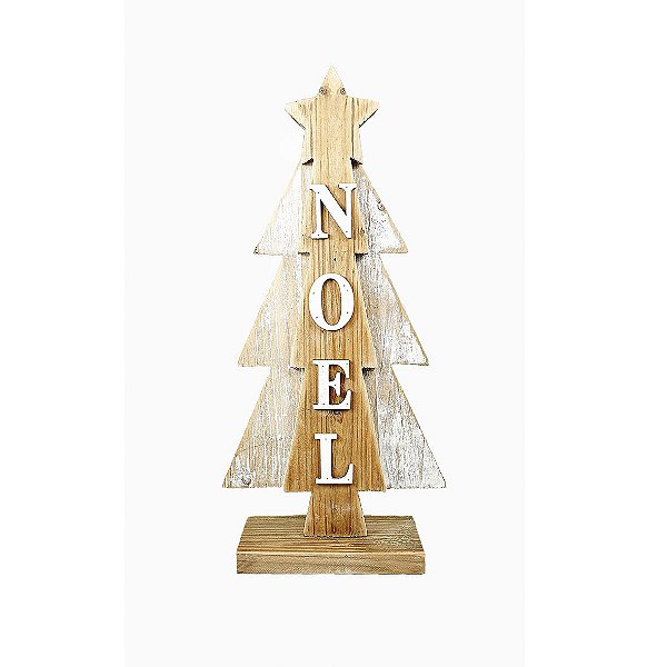 Árvore de Natal em Madeira - Noel/Pequena - Christa De...Coração Árvore de Natal em Madeira - Noel/Pequena - Christa De...Coração