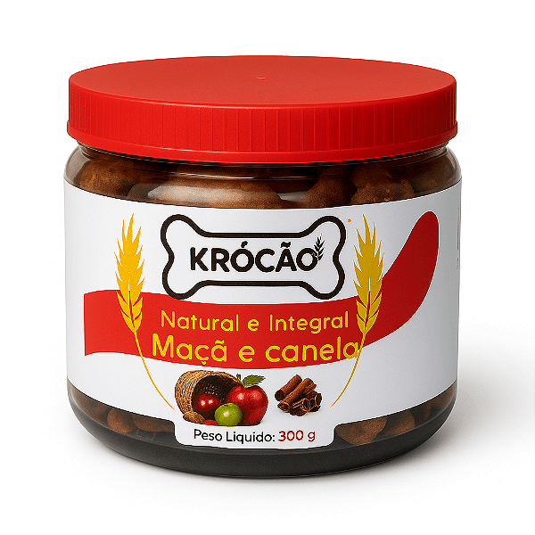 Krocão Biscoito Maçã e Canela 300 gr