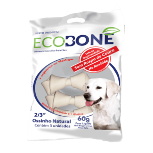 Ossinho Para Cachorro Natural 100% Vegetal Nó 2/3