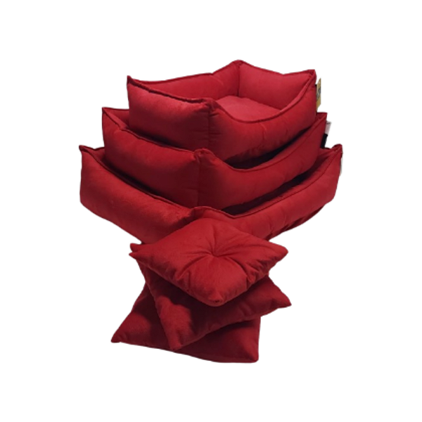 CAMA RETANGULAR SUEDE