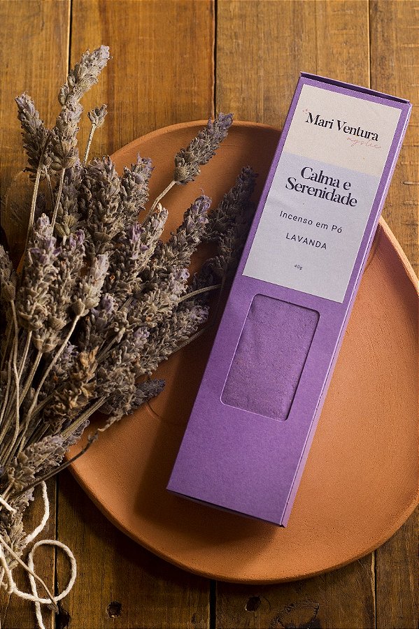 Incenso em Pó de Lavanda - Calma e Serenidade