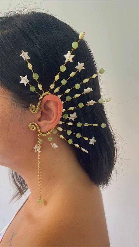 Earcuff - Aurora Verde