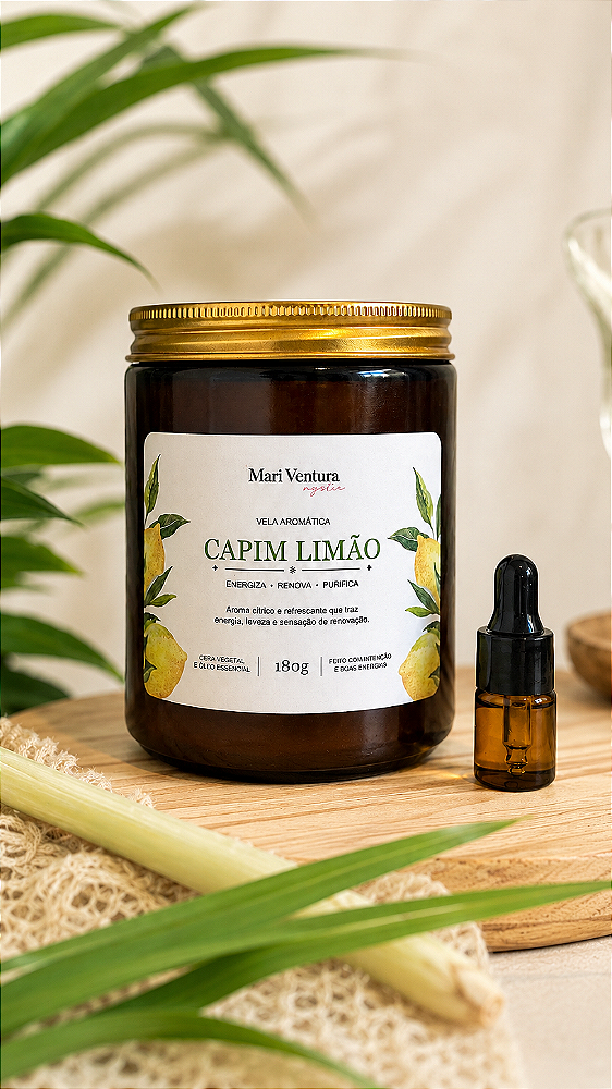 LANÇAMENTO - Vela de Capim Limão