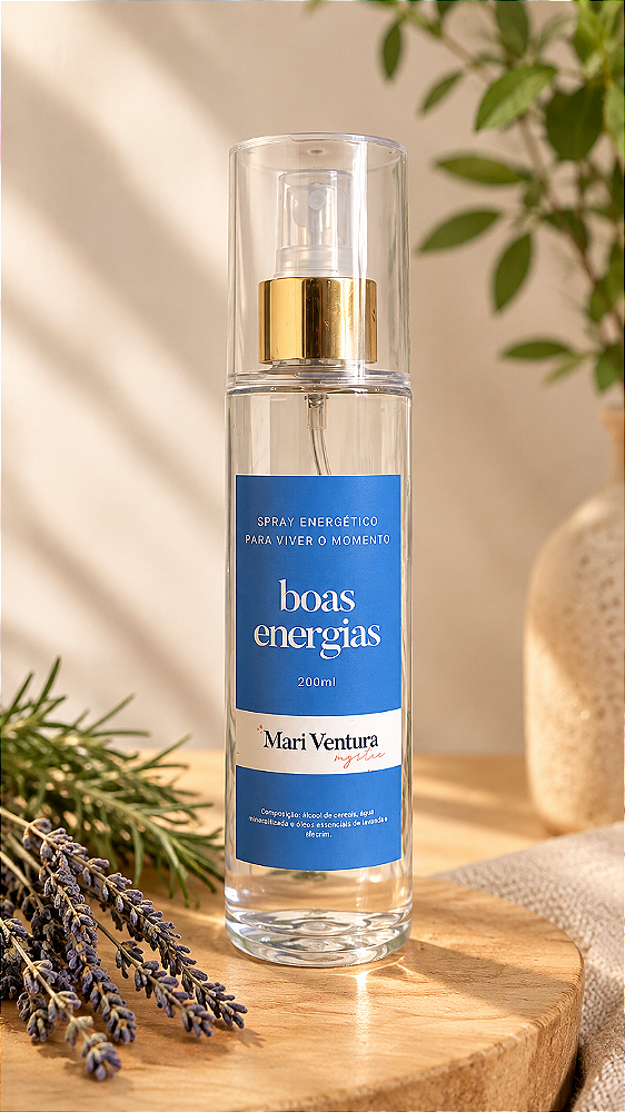 Spray Boas Energias 200ml – Lavanda e Alecrim