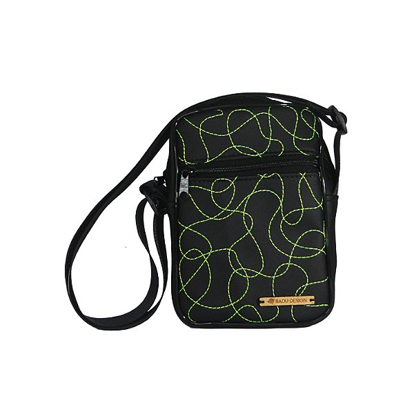 Shoulder Bag Fluir Preta & Verde