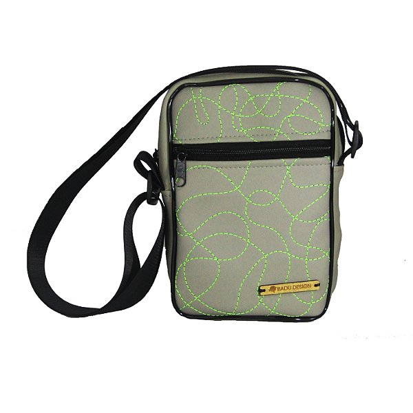 Shoulder Bag Fluir Cinza & Neon