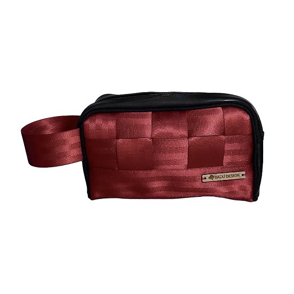Necessaire Tramas Marsala - Já fui cinto de segurança