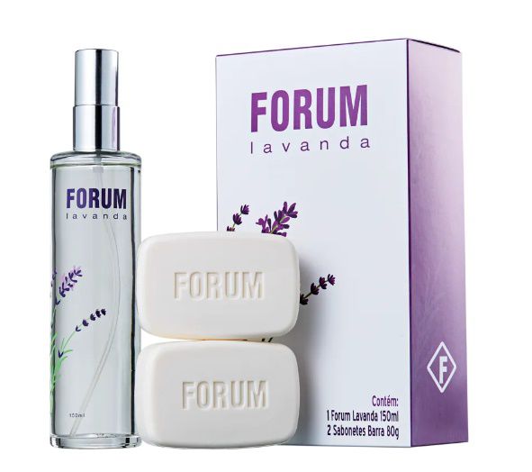 Kit Forum Lavanda 150ml + 2 Sabonetes barra