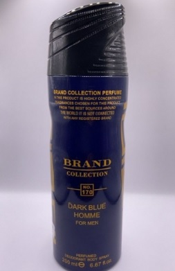 Desodorante Brand Collection N°170 - Dark Blue Homme 200ml