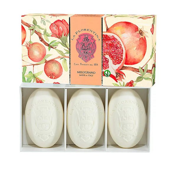 Sabonete La Florentina Pomegranate Melograno (3 unidades)