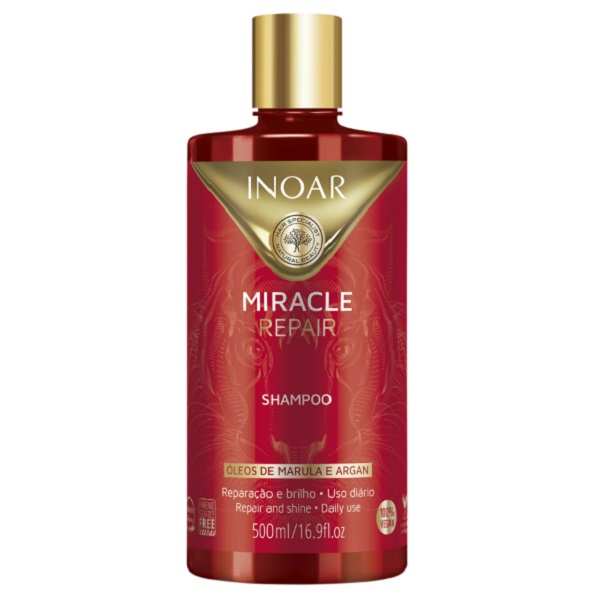 Inoar Miracle Repair Shampoo de Reparação e Brilho 500ml