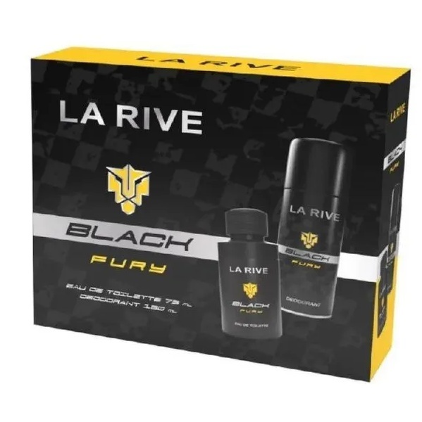 Coffret La Rive black fury Eau de  Toilette  (2 produtos)
