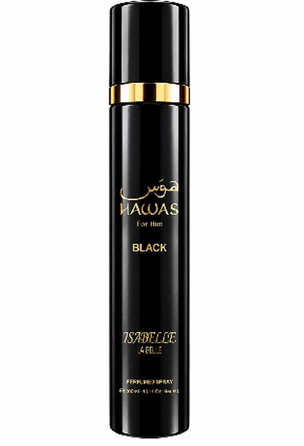 Body Splash Hawas For Him Black Isabelle La Belle 300 ml