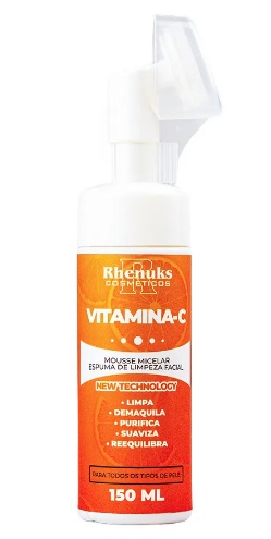 Mousse Micelar Espuma de Limpeza Facial Vitamina C 150 ml