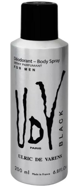 Body Spray UDV Black Ulric de Varens 200 ml