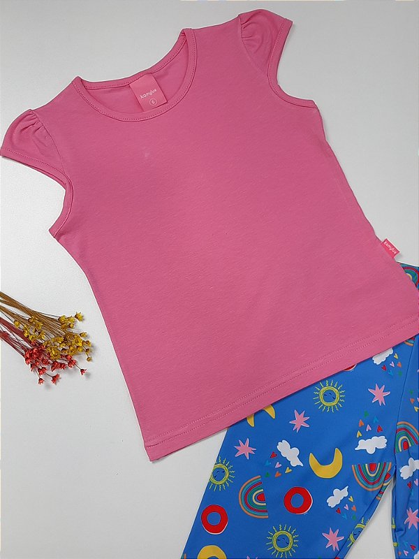 Blusa infantil básica menina Carol