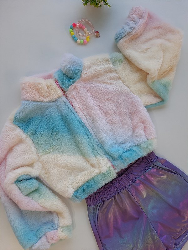 Jaqueta infantil pelinho teddy - Louise