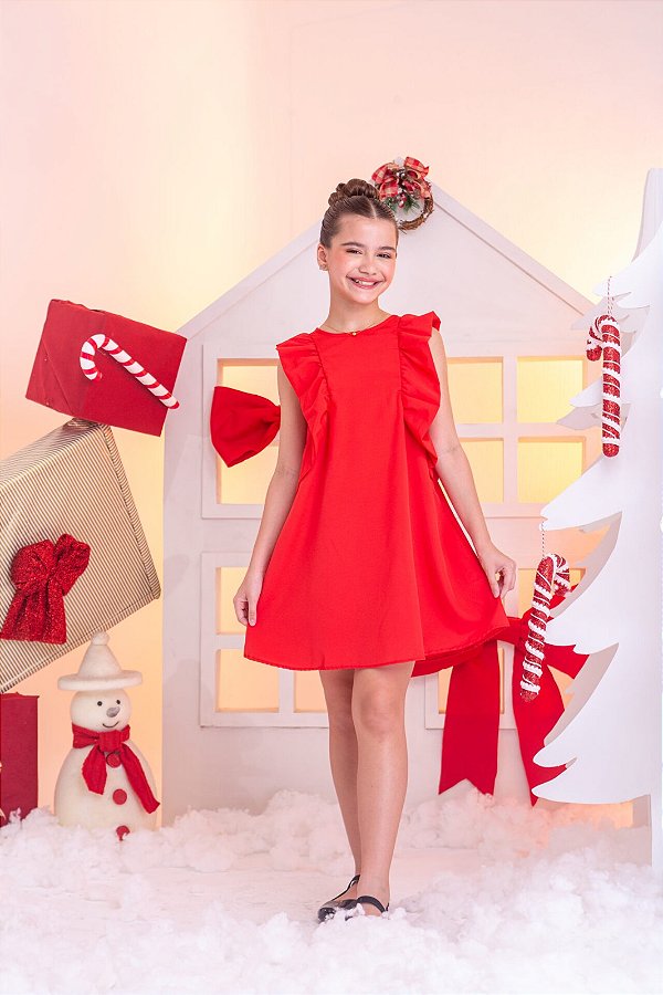 Vestido com babado - Antonela