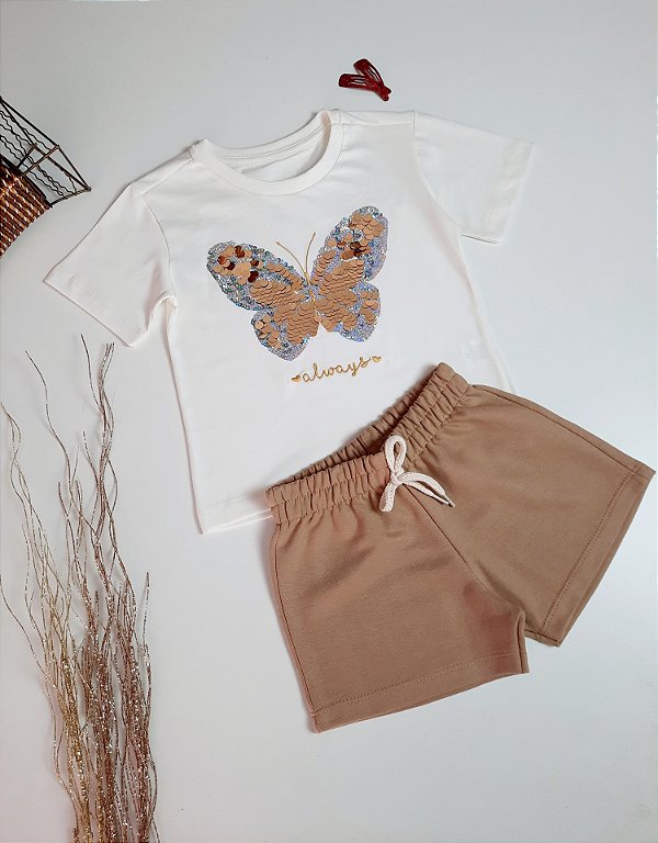 Conjunto camiseta e short - Micaela