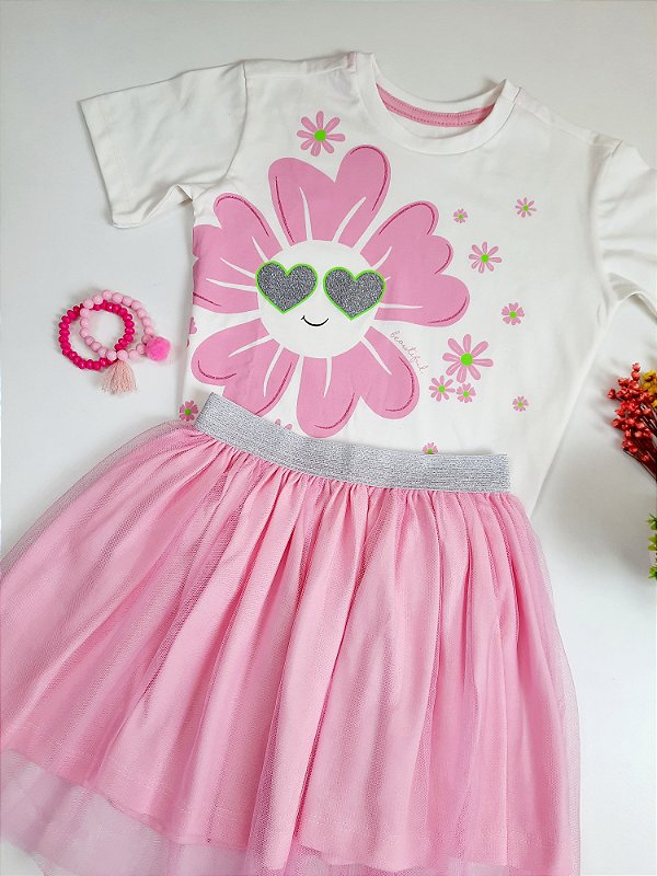 Conjunto blusa e saia - Hortência