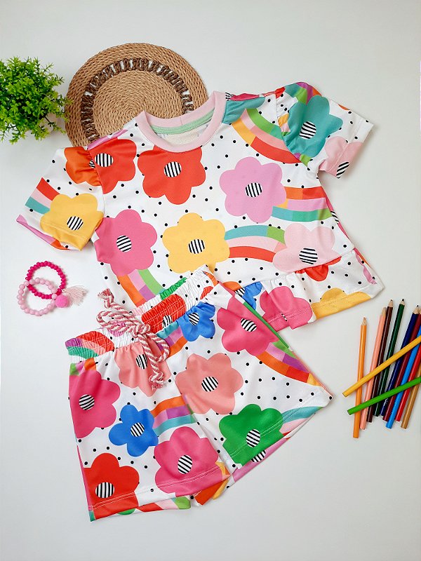 Conjunto short e blusa - Celine