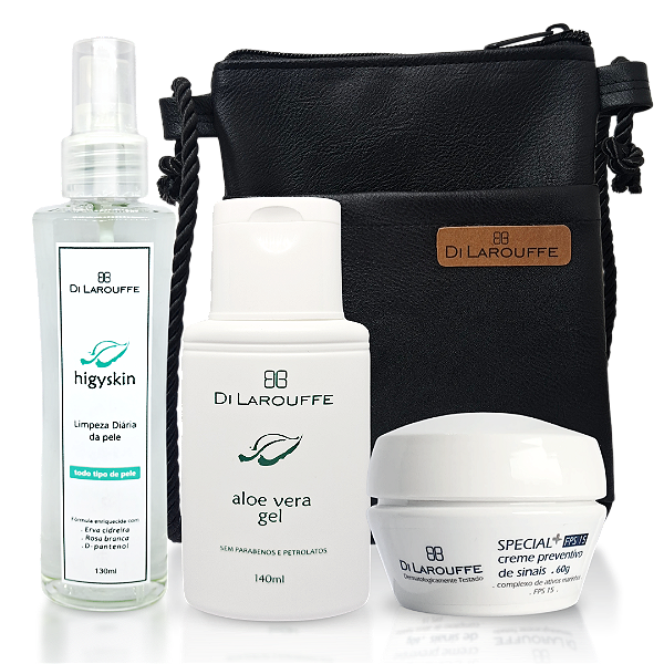 kit Facial Rotina Prática Tratamento e Proteção
