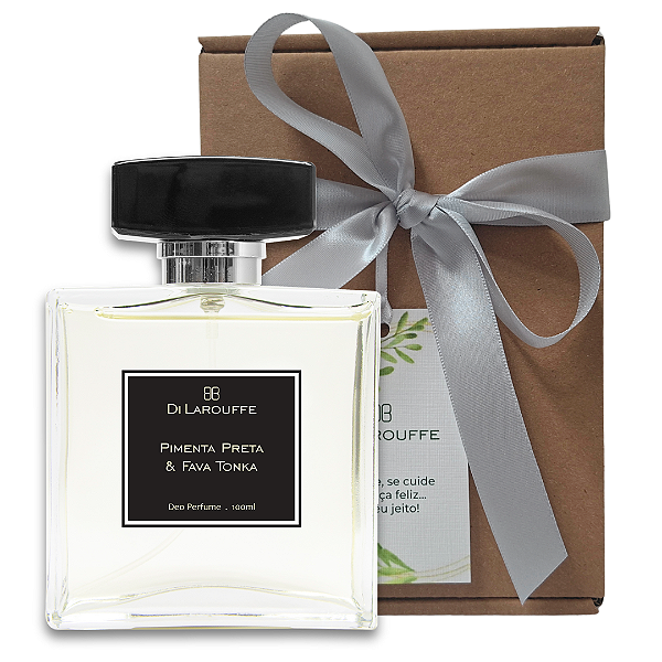 Kit Deo Perfume Masculino Pimenta Preta & Fava Tonka