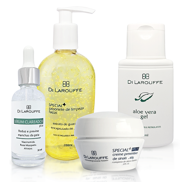 Kit Facial Controle de Manchas Antienvelhecimento e Proteção.