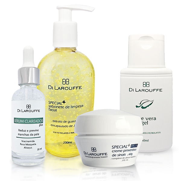 Kit Facial Controle de Manchas Antienvelhecimento e Proteção.