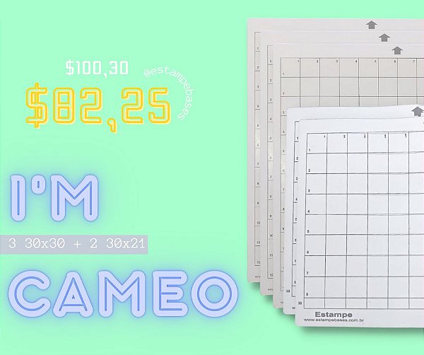 I'M CAMEO - 3 30x30 + 2 30x21 0,30mm
