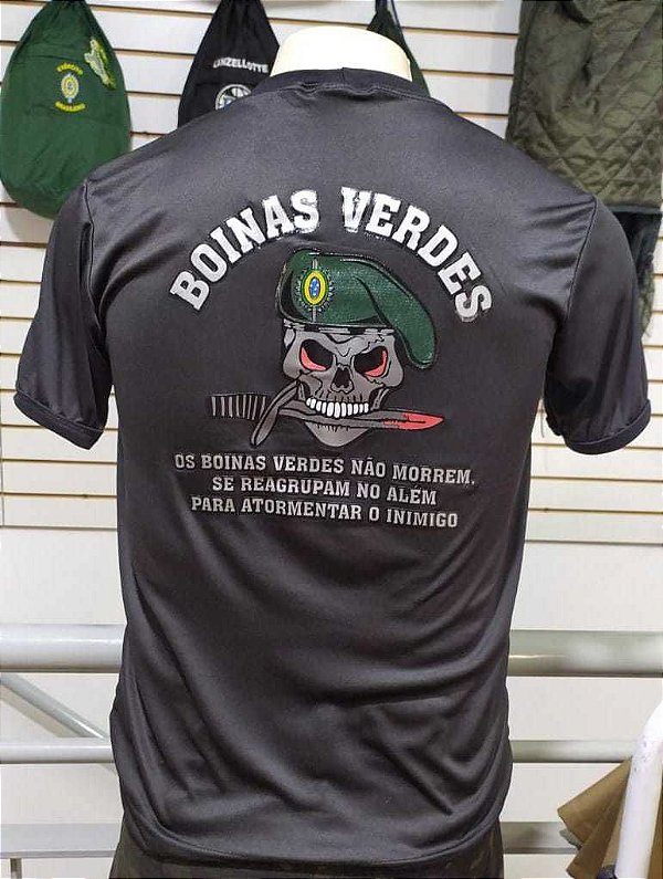 Camiseta Estampada Boinas Verdes