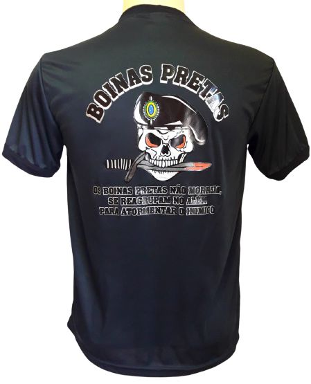 Camiseta Estampada Boinas Pretas