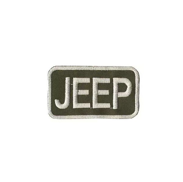 Patch Bordado Termocolante Jeep Verde
