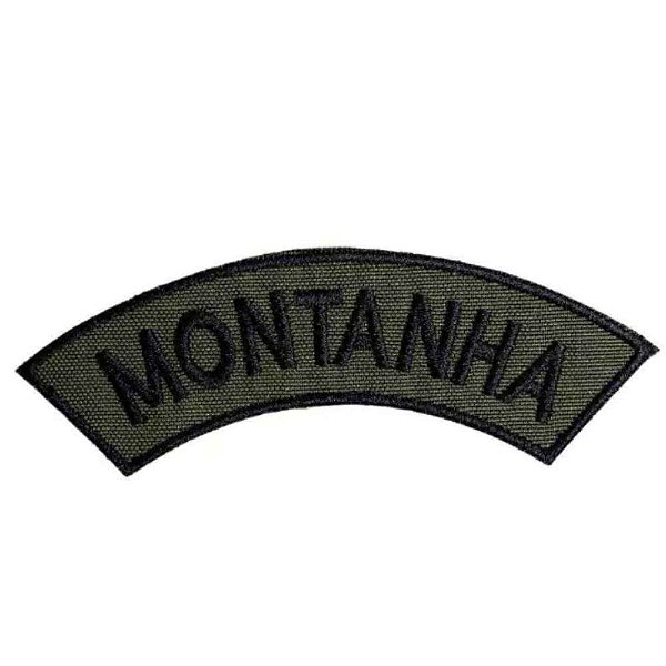 Distintivo Semicircular Bordado de Baixa Visibilidade - Manicaca MONTANHA