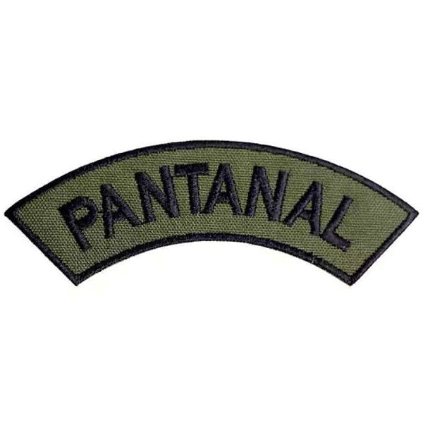 Distintivo Semicircular Bordado de Baixa Visibilidade - Manicaca PANTANAL