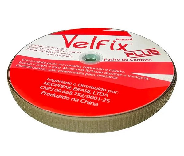 Velcro Fecho de Contato VO 25mm Áspero (O Metro)