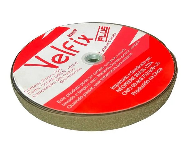 Velcro Fecho de Contato VO 25mm Macio (25 Metros)