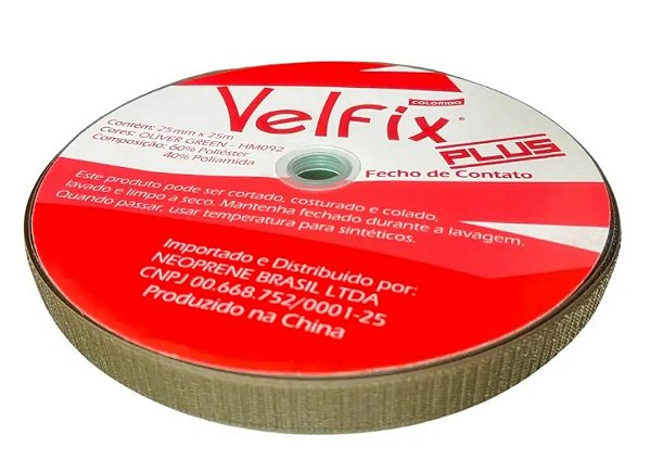 Velcro Fecho de Contato VO 25mm Áspero (25 Metros)