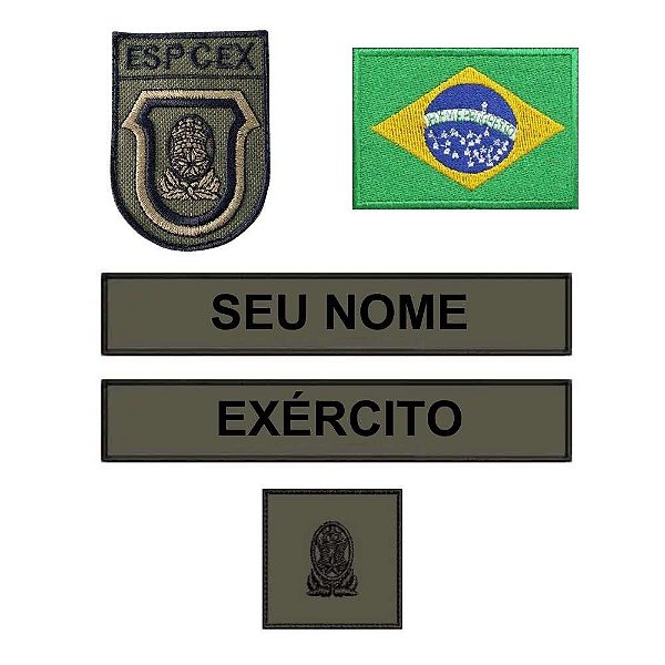 Kit Bordados de Baixa Visibilidade Aluno EsPCEx