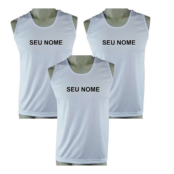 Kit 3 Camisetas Regatas TFM Dry Fit com Nome Bordado (EXCLUSIVO SITE)