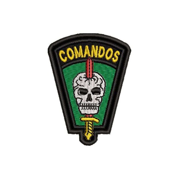 Distintivo Bordado de Gorro Colorido - Ações de Comandos